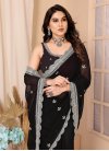 Faux Chiffon Embroidered Work Designer Traditional Saree - 2