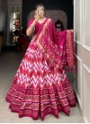 Off White and Rose Pink Tussar Silk Designer Classic Lehenga Choli - 3