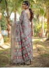 Silk Blend Traditional Designer Saree - 4