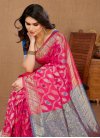 Light Blue and Rose Pink Designer Traditional Saree For Casual - 3