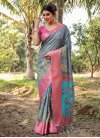 Silk Blend Trendy Classic Saree - 3