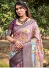 Silk Blend Trendy Classic Saree For Ceremonial - 1