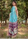 Silk Blend Designer Contemporary Style Saree For Festival - 2