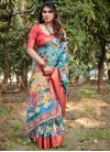 Silk Blend Traditional Designer Saree - 3