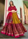 Gold and Rose Pink Trendy Designer Lehenga Choli - 2