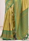 Woven Work Sea Green and Yellow Traditional Designer Saree - 2
