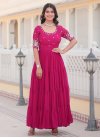 Georgette Embroidered Work Readymade Classic Gown - 3