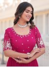 Georgette Embroidered Work Readymade Classic Gown - 2