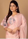 Digital Print Work Satin Silk Trendy Classic Saree For Ceremonial - 2