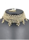 Regal Gold Rodium Polish Beads Work Necklace Set for Festival - 2