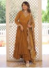 Georgette Embroidered Work Readymade Long Length Gown - 2