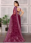 Embroidered Work Net Trendy Classic Saree - 3