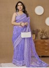 Embroidered Work Net Traditional Designer Saree For Ceremonial - 2