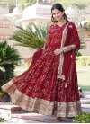 Georgette Embroidered Work Readymade Floor Length Gown - 2