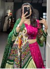 Green and Rose Pink Designer Classic Lehenga Choli For Party - 2