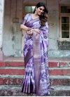 Digital Print Work Silk Blend Trendy Classic Saree - 2