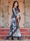 Digital Print Work Silk Blend Traditional Designer Saree - 1