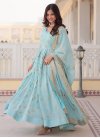 Georgette Readymade Designer Gown For Festival - 2