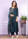 Silk Blend Readymade Designer Salwar Suit - 2