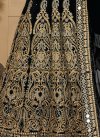 Blooming Booti Work Tafeta Silk Long Length Anarkali Salwar Suit For Ceremonial - 1