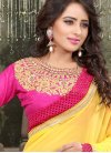 Absorbing Stone And Resham Work Party Wear Saree - 1