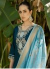 Embroidered Work Cotton Silk Readymade Designer Salwar Suit - 1