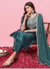 Silk Blend Readymade Designer Salwar Suit For Ceremonial - 1