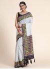Black and White Designer Traditional Saree - 2