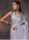 Woven Work Kanjivaram Silk Trendy Designer Saree For Party - 1