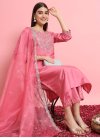Silk Blend Embroidered Work Readymade Designer Salwar Suit - 2