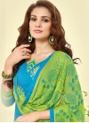 Appealing Light Blue and Mint Green Booti Work  Trendy Churidar Salwar Kameez - 1