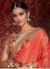 Stupendous Floral Work  Faux Georgette Traditional Saree - 1