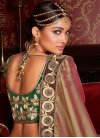 Brown and Green Contemporary Saree - 2