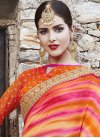 Distinguishable Bandhej Print Work Faux Georgette Contemporary Style Saree For Ceremonial - 1