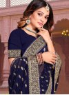 Embroidered Work Faux Georgette Traditional Saree - 1