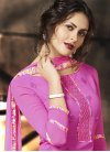 Picturesque Faux Crepe Digital Print Work  Palazzo Straight Salwar Suit - 1