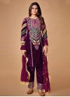 Velvet  Pant Style Designer Salwar Kameez - 2
