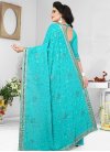 Pure Georgette Embroidered Work Classic Saree - 2