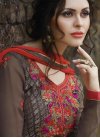 Ravishing  Embroidered Work Straight Pakistani Salwar Kameez - 2