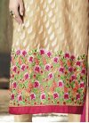Majestic Embroidered Work Brasso Georgette Straight Salwar Kameez For Festival - 2