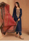 Satin Silk Pant Style Straight Salwar Kameez - 3