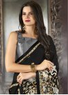 Embroidered Work Satin Designer Contemporary Style Saree For Ceremonial - 1