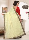 Faux Georgette Embroidered Work Trendy Saree - 2