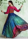 Art Silk Floor Length Trendy Gown - 2