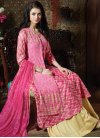 Cotton Cream and Hot Pink Designer Palazzo Salwar Suit - 1