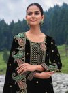 Embroidered Work Velvet Designer Pakistani Salwar Suit - 1