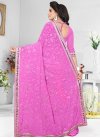 Pure Georgette Embroidered Work Contemporary Style Saree - 2