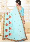 Faux Georgette Embroidered Work Trendy Saree - 2