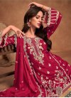 Embroidered Work Palazzo Straight Salwar Suit For Ceremonial - 2