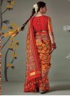 Weaving Print Work Trendy Saree - 1